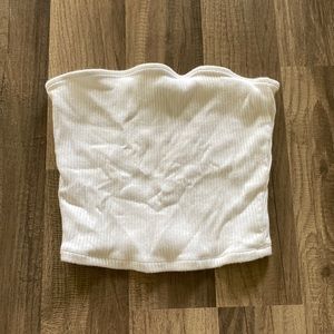 White Hollister tube top